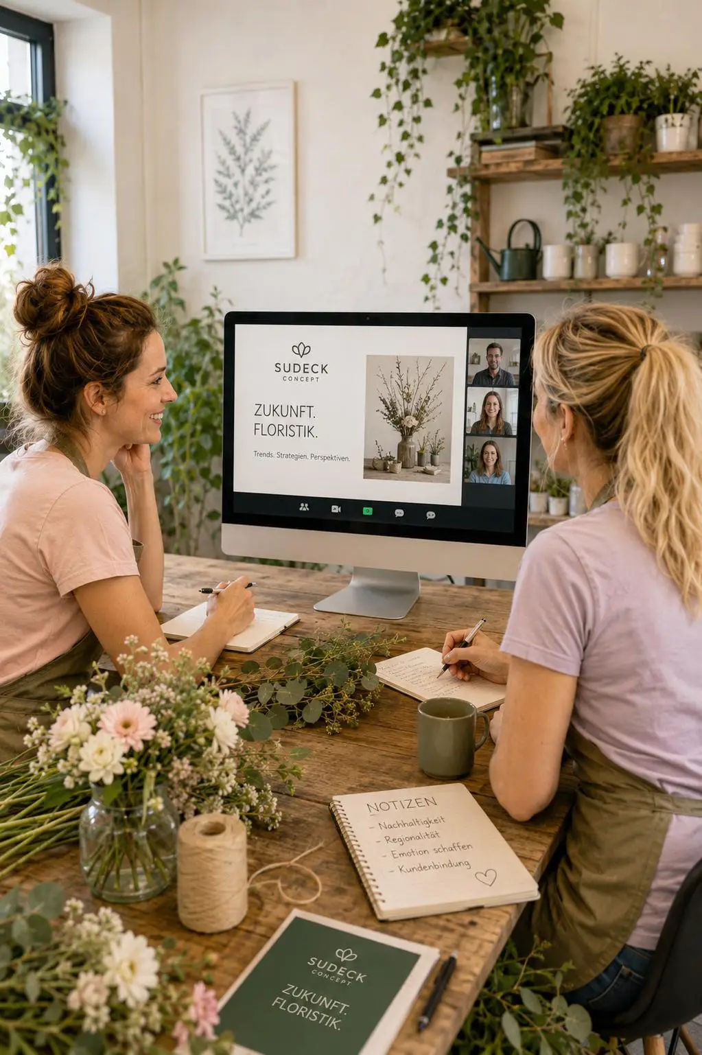 andreas_sudeck_concept_erfolg3 Floristinnen nehmen an einem Live-Online-Seminar teil und entwickeln neue Strategien für mehr Erfolg, Struktur und Wirtschaftlichkeit im Blumenfachgeschäft
